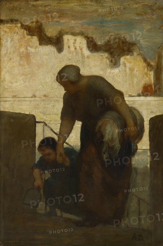 The Laundress, ca 1863. Artist: Daumier, Honoré (1808-1879)