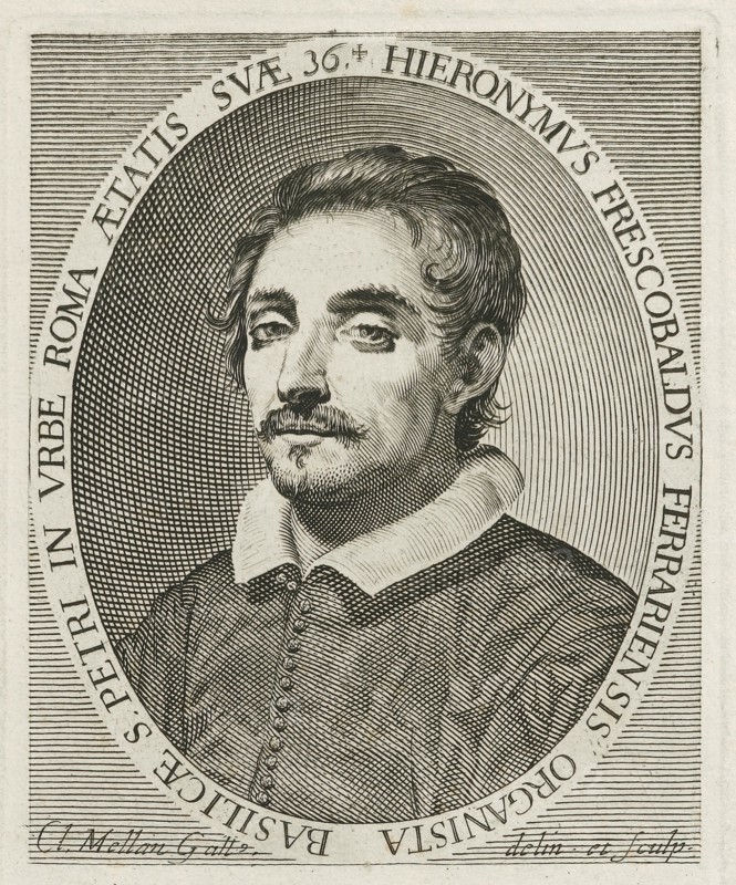 Portrait of the composer Girolamo Frescobaldi (1583-1643), 1634. Artist: Mellan, Claude (1598-1688)