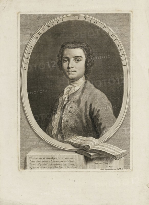 Portrait of the singer Farinelli (Carlo Broschi) (1705-1782), 1735. Artist: Amigoni, Jacopo (1675-1752)