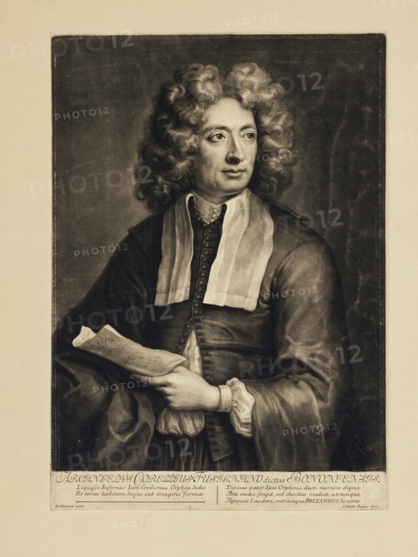 Portrait of the composer Arcangelo Corelli (1653-1713), 1704. Artist: Howard, Hugh (1675-1737)