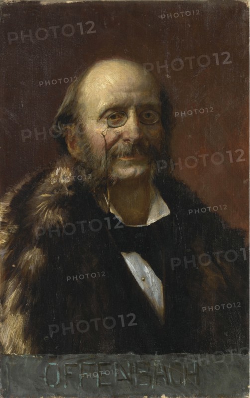 Portrait of Jacques Offenbach (1819-1880). Artist: Anonymous