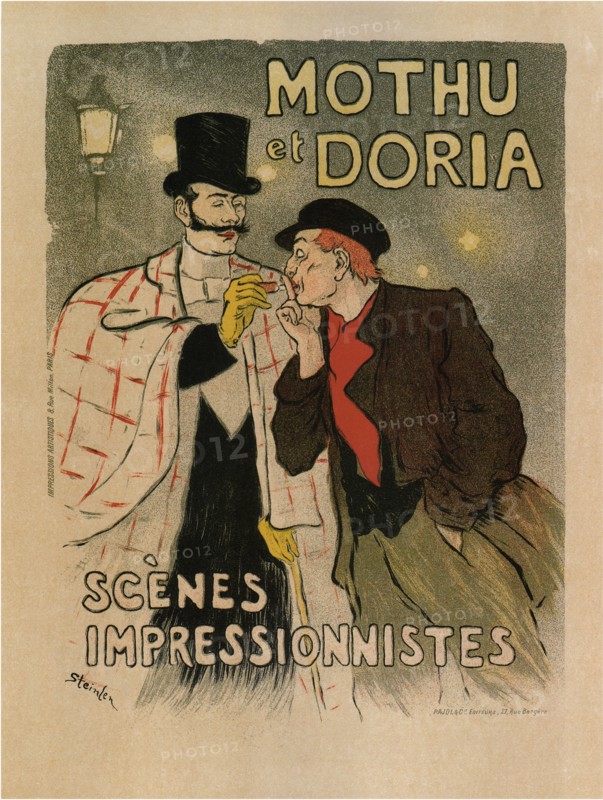 Mothu and Doria. (Scènes impressionistes), 1893. Artist: Steinlen, Théophile Alexandre (1859-1923)