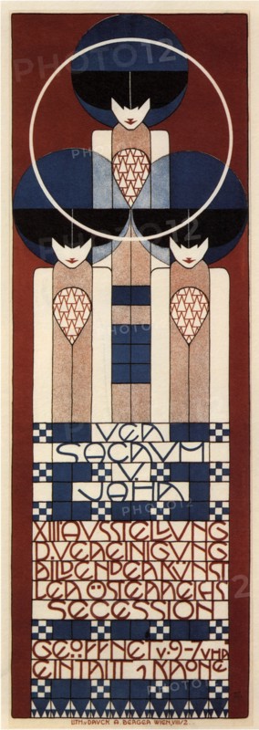Poster for the Vienna Secession Exhibition, 1902. Artist: Moser, Koloman (1868-1918)