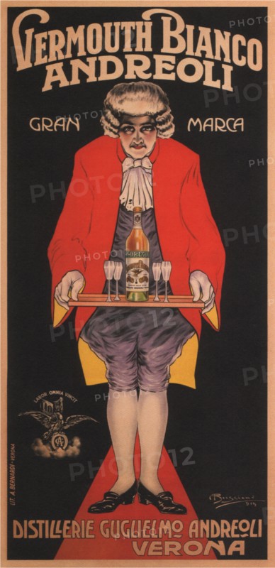 Vermouth Bianco Andreoli, 1919. Artist: Bresciani, Attilio (1879-1943)