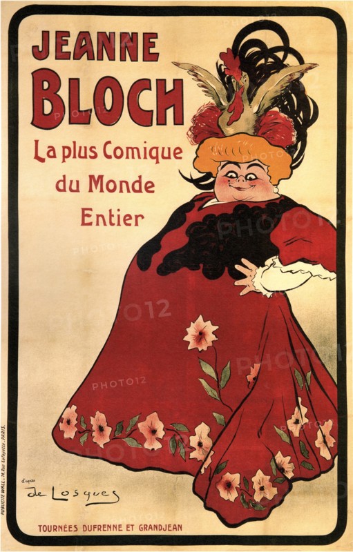 Jeanne Bloch, 1908. Artist: Losques, Daniel de (1880-1915)