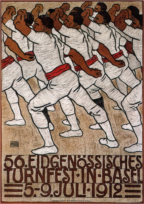 56th Federal Gymnastics Festival in Basel, 1912. Artist: Renggli, Eduard, the Younger (1882-1939)