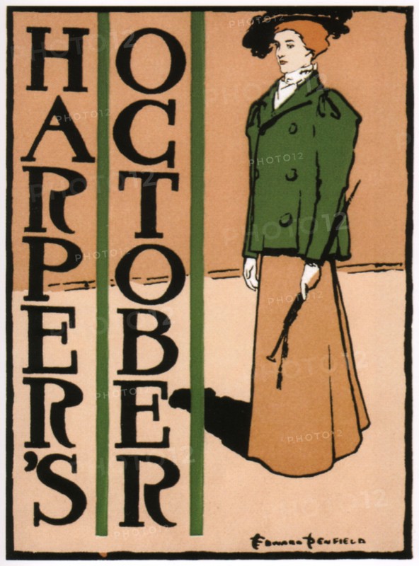 Harper's October, 1895. Artist: Penfield, Edward (1866-1925)