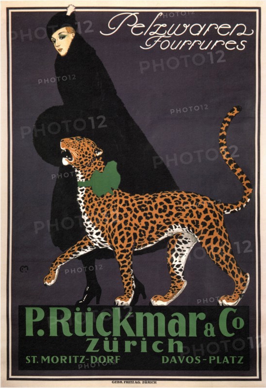 Fur goods P. Rückmar & Co, c. 1910. Artist: Montaut, Ernest (1879-1909)