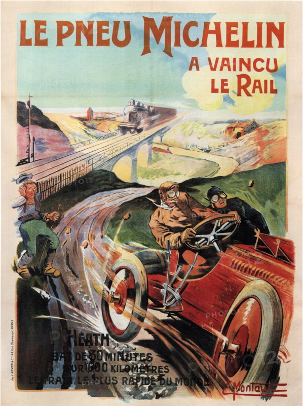 Michelin Tires, 1905. Artist: Montaut, Ernest (1879-1909)
