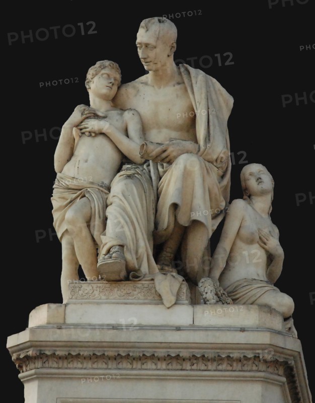 Monument to Count Nikolai Nikitich Demidov at the Piazza Demidoff in Florence, 1830-1850. Artist: Bartolini, Lorenzo (1777-1850)