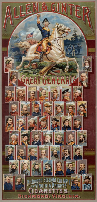 The Great Generals series for Allen & Ginter Cigarettes Brands, 1885. Artist: Harris, George S. (1823-1891)