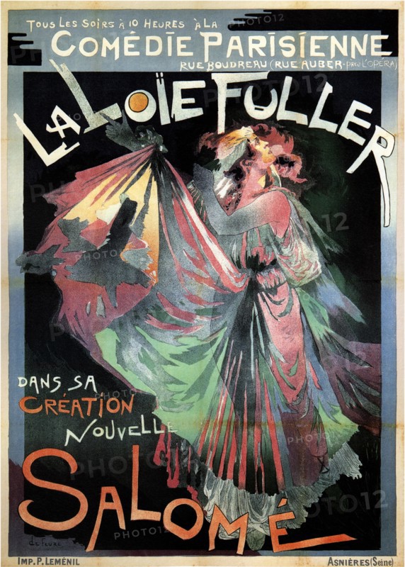 Loïe Fuller as Salomé, 1895. Artist: Feure, Georges de (1868?1928)