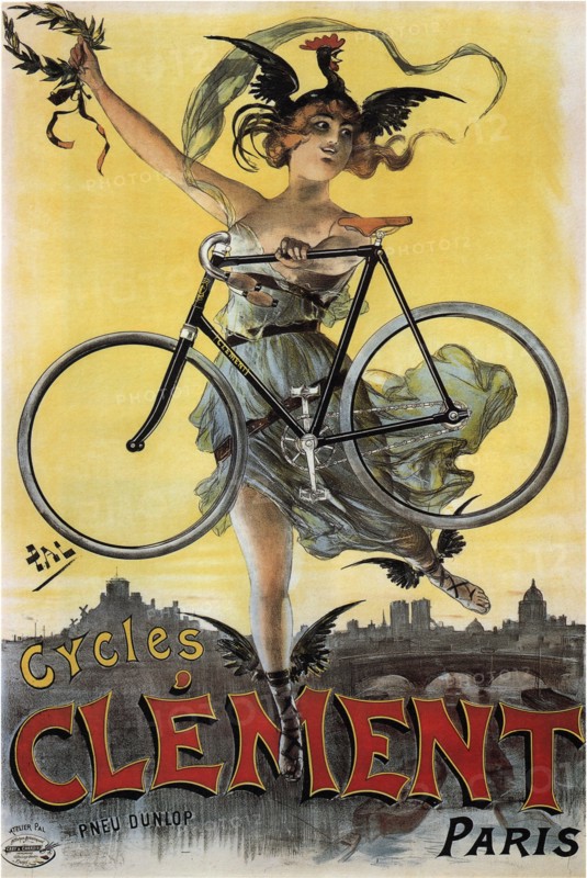 Cycles Clément, 1898. Artist: Paléologue (Paleologu), Jean de (1855-1942)