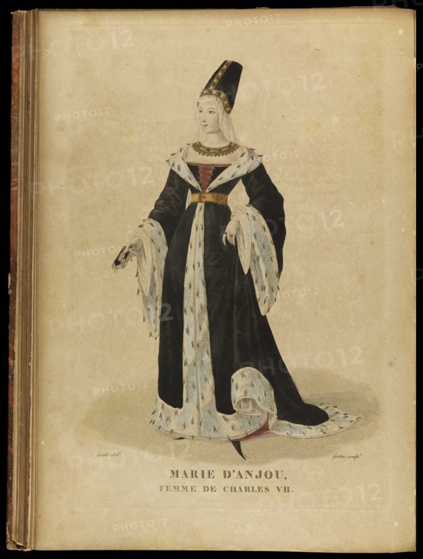 Marie of Anjou, Queen of France, Late 18th cent.. Artist: Gatine, Georges Jacques (1773-1831)
