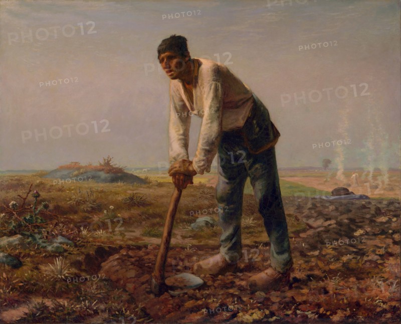 Man with a Hoe, 1860-1861. Artist: Millet, Jean-François (1814-1875)