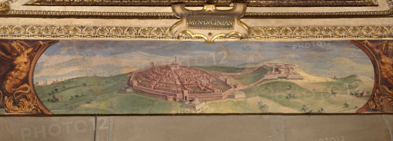 View of Lucignano, 1557-1558. Artist: Vasari, Giorgio (1511-1574)