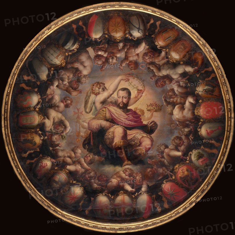Apotheosis of Cosimo I de' Medici, 1563-1565. Artist: Vasari, Giorgio (1511-1574)