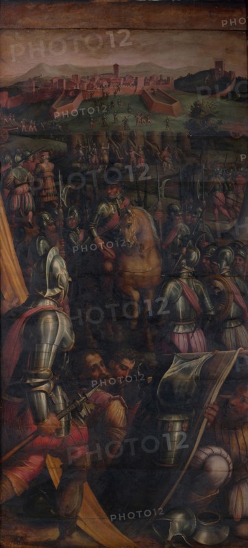 Capture of Casole, 1563-1565. Artist: Vasari, Giorgio (1511-1574)