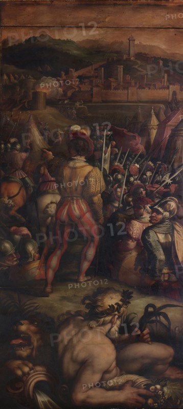 Capture of Vicopisano, 1563-1565. Artist: Vasari, Giorgio (1511-1574)