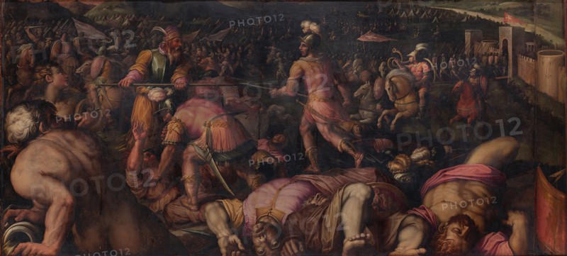 The Battle against Radagaisus at Faesulae in 406, 1563-1565. Artist: Vasari, Giorgio (1511-1574)