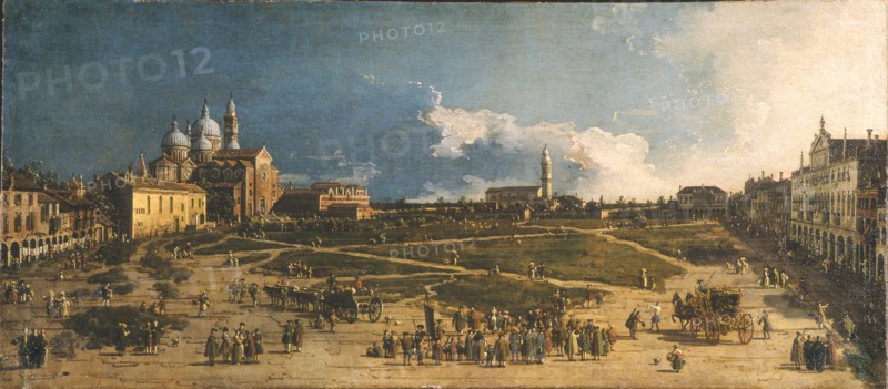 Prà della Valle in Padua, 1740s. Artist: Canaletto (1697-1768)