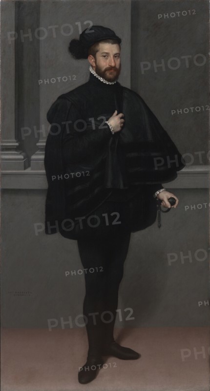 The Knight in Black, 1567. Artist: Moroni, Giovan Battista (1520/25-1578)