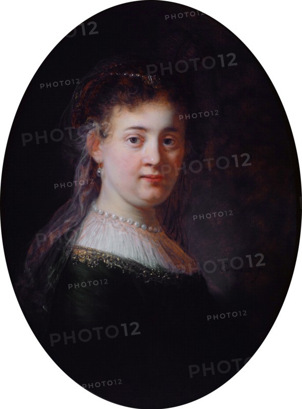 Portrait of Saskia van Uylenburgh, 1633. Artist: Rembrandt van Rhijn (1606-1669)