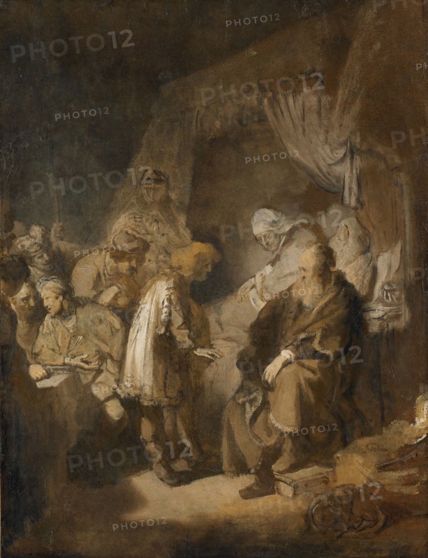 Joseph relating his dreams to his parents and brothers, 1633. Artist: Rembrandt van Rhijn (1606-1669)