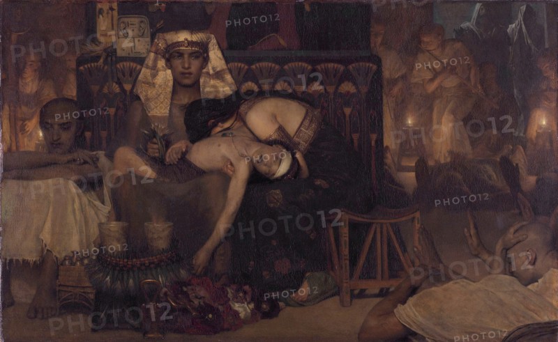 Death of the Pharaoh's Firstborn Son, 1872. Artist: Alma-Tadema, Sir Lawrence (1836-1912)