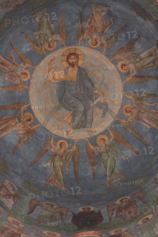 The Ascension of Christ, 12th century. Artist: Ancient Russian frescos
