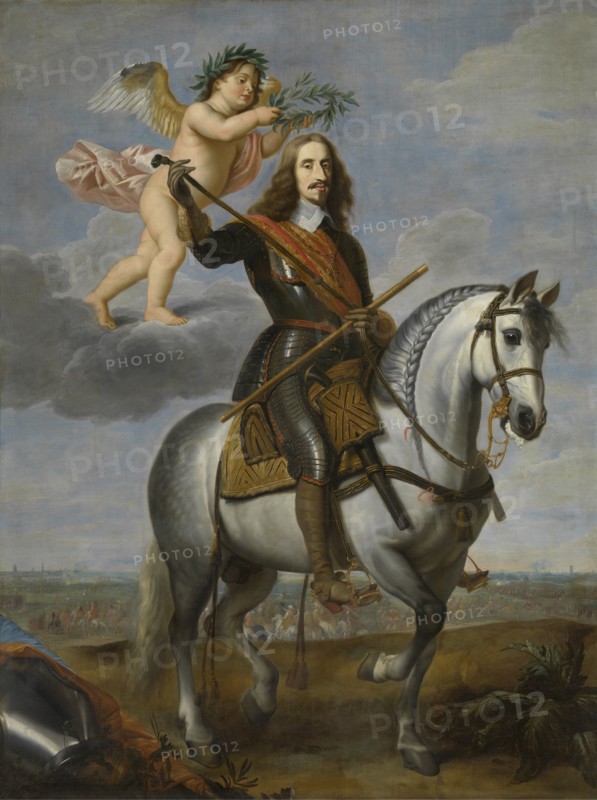 Equestrian portrait of Archduke Leopold Wilhelm of Austria (1614-1662), First Half of 17th cen.. Artist: Hoecke, Jan van den (1611-1651)