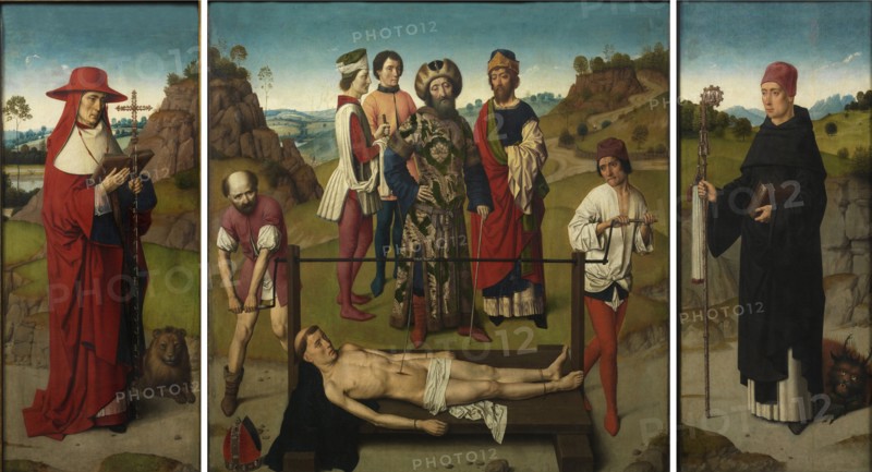 Martyrdom of Saint Erasmus (Triptych), 1458. Artist: Bouts, Dirk (1410/20-1475)