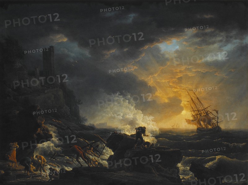 Shipwreck, Second Half of the 18th cen.. Artist: Vernet, Claude Joseph (1714-1789)
