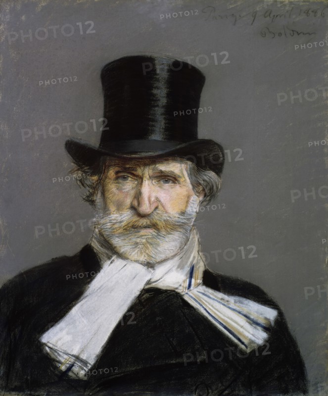 Portrait of Giuseppe Verdi, 1886. Artist: Boldini, Giovanni (1842-1931)