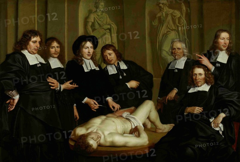The Anatomy Lesson of Dr. Frederik Ruysch, 1670. Artist: Backer, Adriaen (ca 1635-1684)