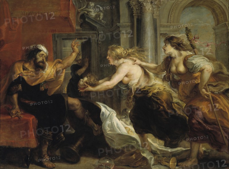 Tereus Confronted with the Head of his Son Itys, 1636-1638. Artist: Rubens, Pieter Paul (1577-1640)