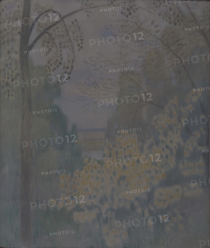 Nut-tree, 1905. Artist: Borisov-Musatov, Viktor Elpidiforovich (1870-1905)