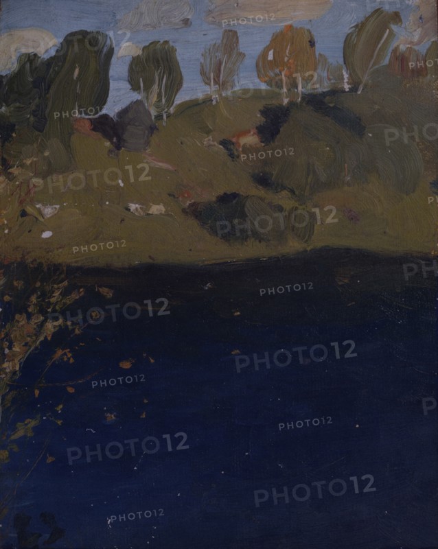 At a lake. Autumn, 1890s. Artist: Levitan, Isaak Ilyich (1860-1900)