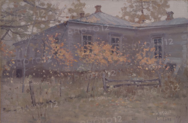 A Country house in autumn, 1902. Artist: Kalinichenko, Jakov Jakovlevich (1869-1938)