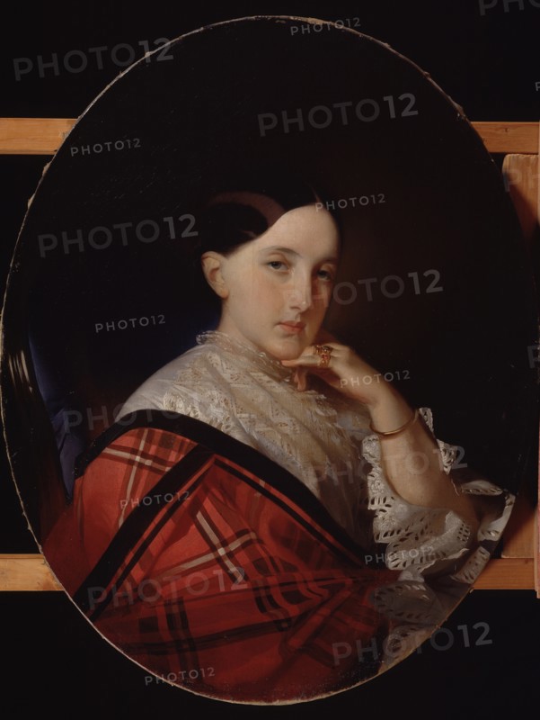 Portrait of Grand Duchess Maria Alexandrovna (1824-1880), future Empress of Russia. Artist: Makarov, Ivan Kosmich (1822-1897)