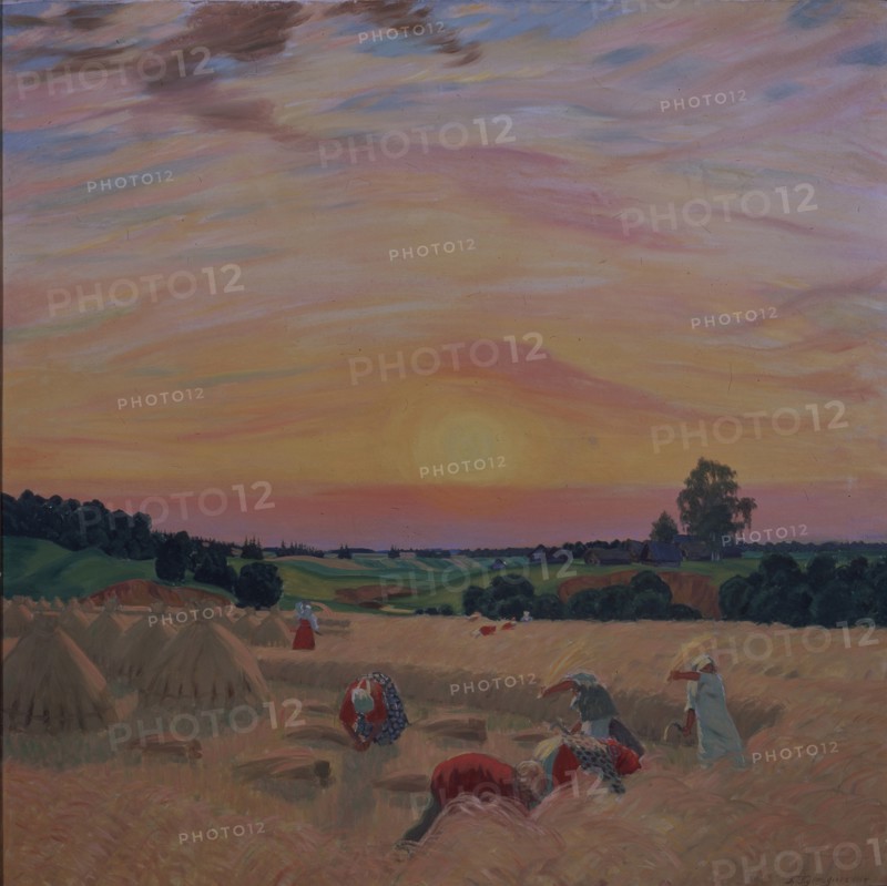 The Harvest, 1914. Artist: Kustodiev, Boris Michaylovich (1878-1927)