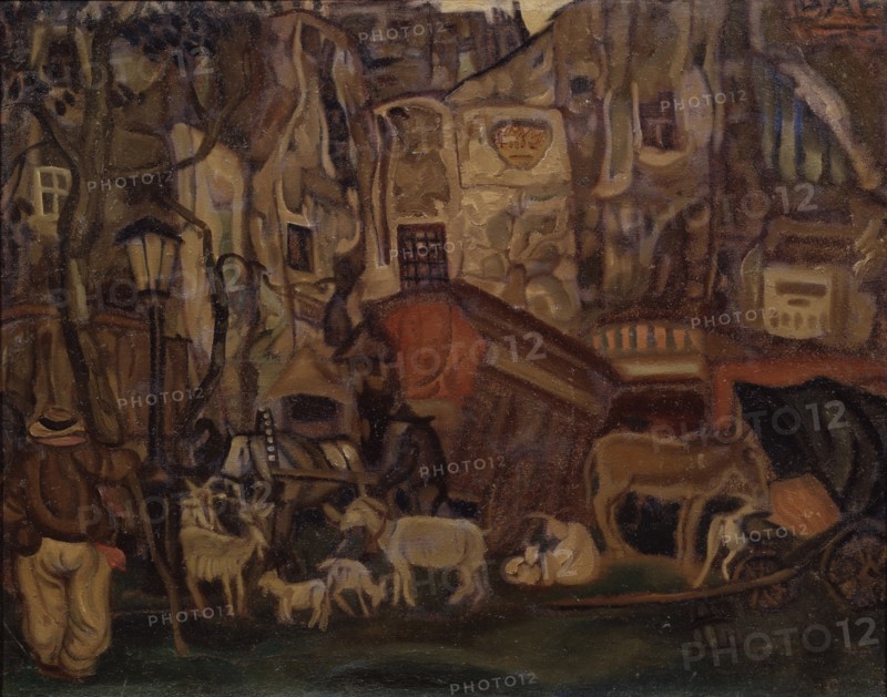 Old Paris, 1913. Artist: Grigoriev, Boris Dmitryevich (1886-1939)