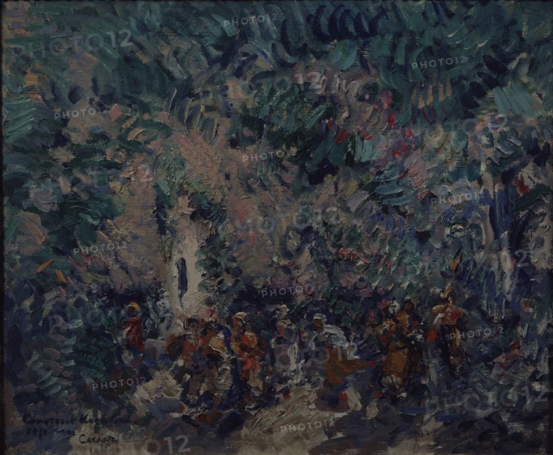 Stage design for the ballet Corsair by A. Adam, 1911. Artist: Korovin, Konstantin Alexeyevich (1861-1939)