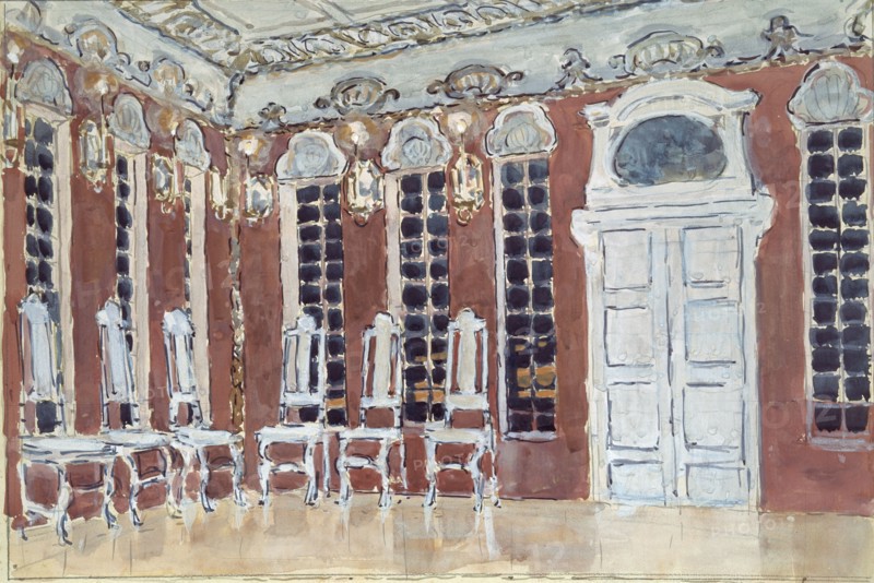 Stage design for the opera The Ice House by A. Koreshchenko, 1900. Artist: Golovin, Alexander Yakovlevich (1863-1930)