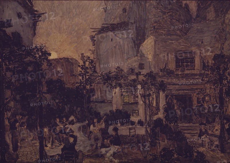 Stage design for the opera Carmen by G. Bizet, 1908. Artist: Golovin, Alexander Yakovlevich (1863-1930)