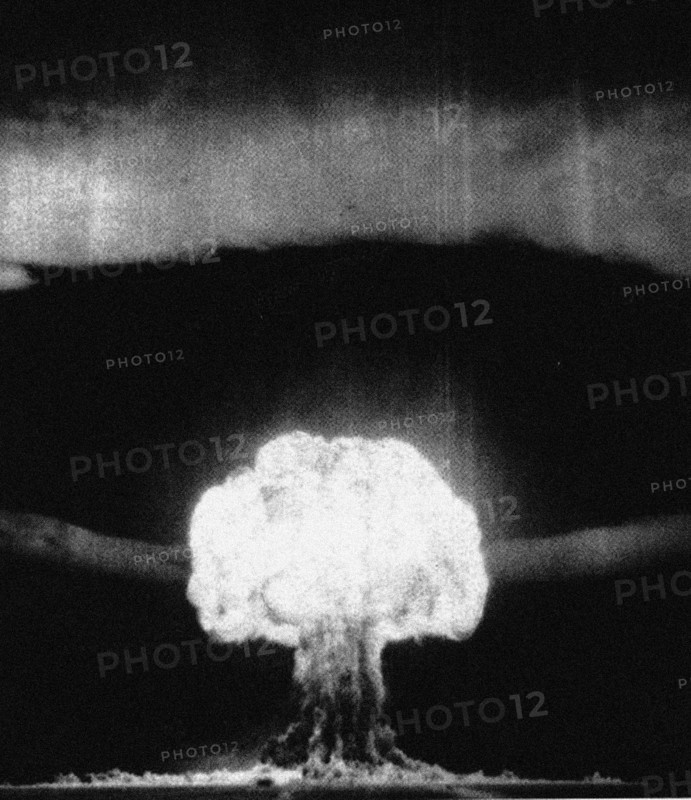 The RDS-6s device, the first Soviet test of a thermonuclear weapon (called Joe 4) on August 12, 1953 Artist: Anonymous