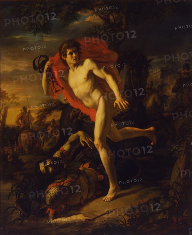 The heroic deed of a young Man in Kiev in the year 968. Artist: Ivanov, Andrei Ivanovich (1775-1848)
