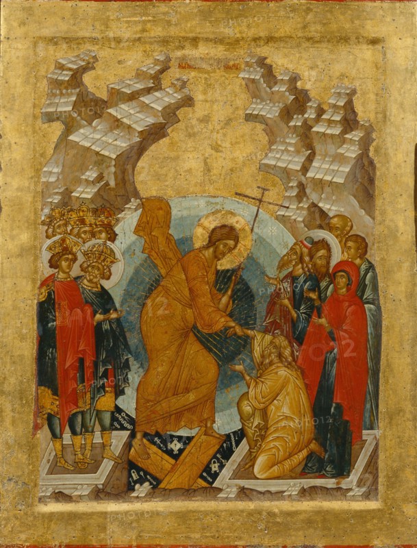The Descent into Hell. Artist: Russian icon