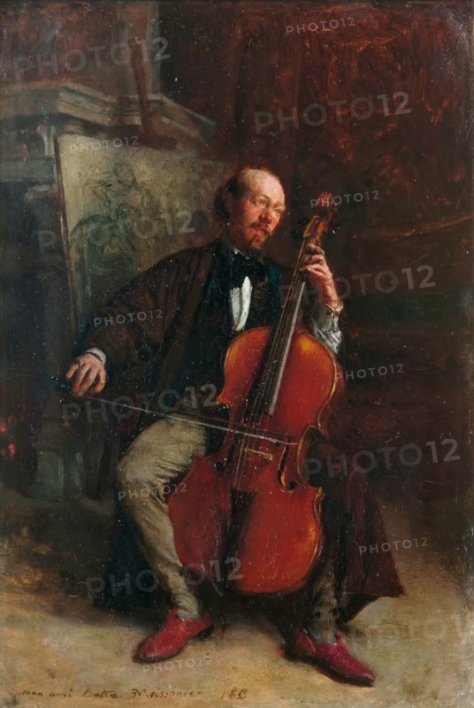 Portrait of the composer Alexandre Batta (1816-1902). Artist: Meissonier, Ernest Jean Louis (1815-1891)