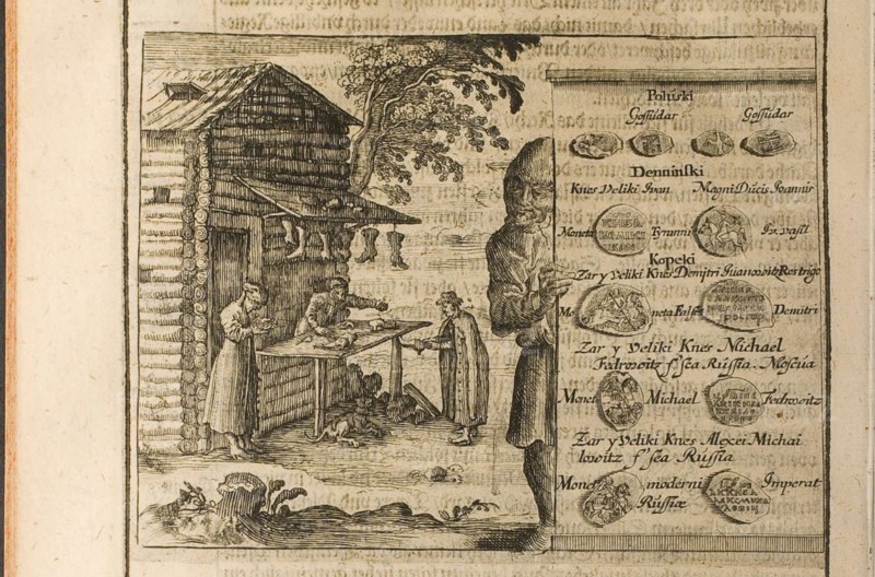 Money and Trade in Muscovy (Illustration from Travels to the Great Duke of Muscovy and the King of  Artist: Rothgiesser, Christian Lorenzen (?-1659)